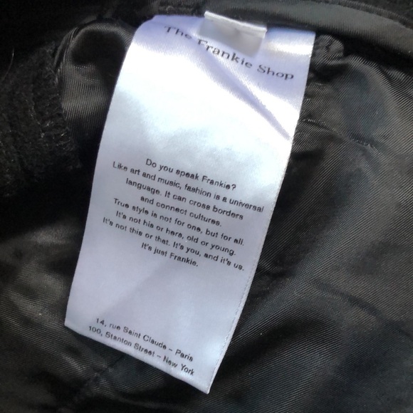 The Frankie shop Layton wool pleat pants black Medium - Picture 7 of 10